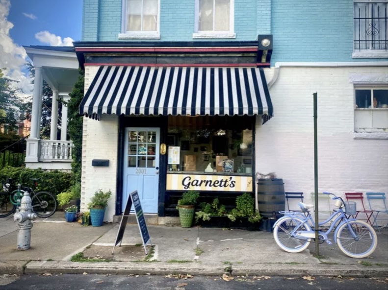 restaurant and bicycle